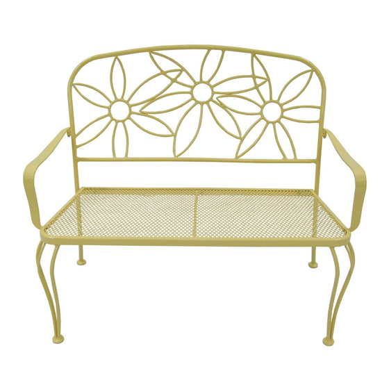 Garden Treasures DAISY BENCH Руководство