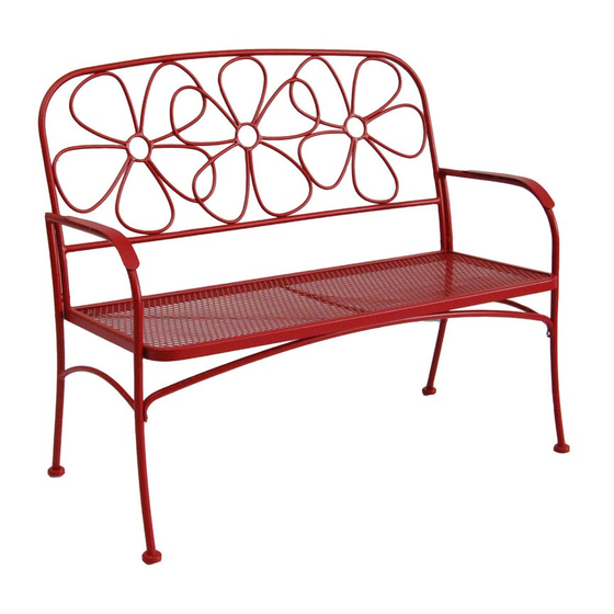 Garden Treasures DAISY BENCH 0477398 Handbuch