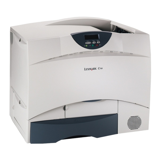 Lexmark C 750 Catatan Rilis