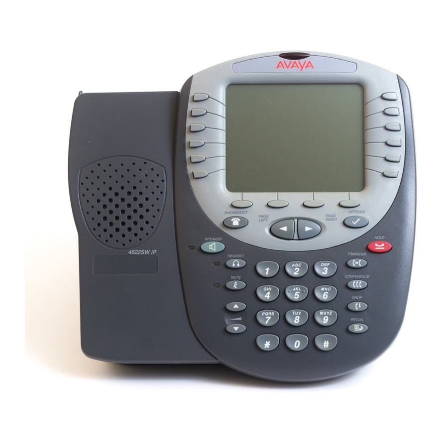 Avaya 4622SW Référence rapide