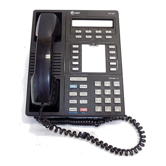 Avaya Definity 8410D User Manual