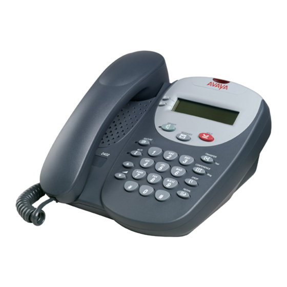 Avaya IP Office 2402 Краткое справочное руководство