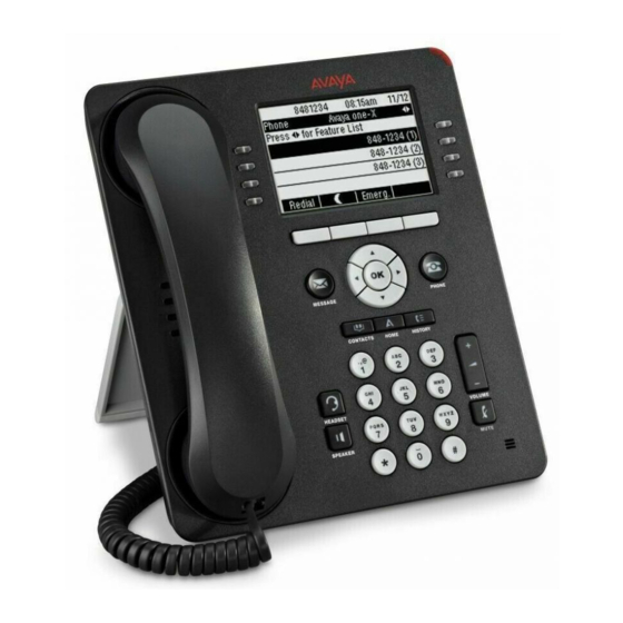 Avaya IP Office H.323 Snelle referentiehandleiding