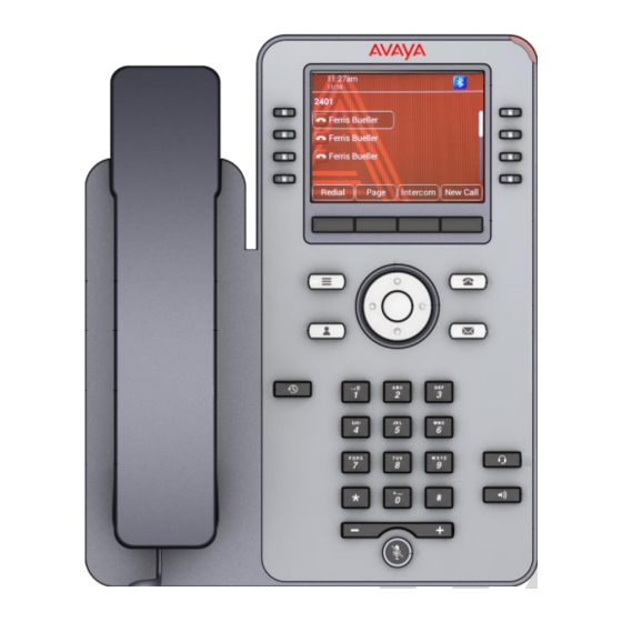 Avaya IX J169 Краткое руководство пользователя