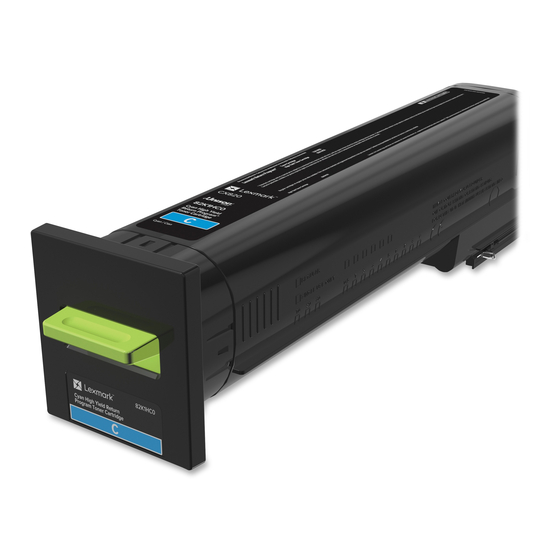 Lexmark CX860 Series Snelstarthandleiding