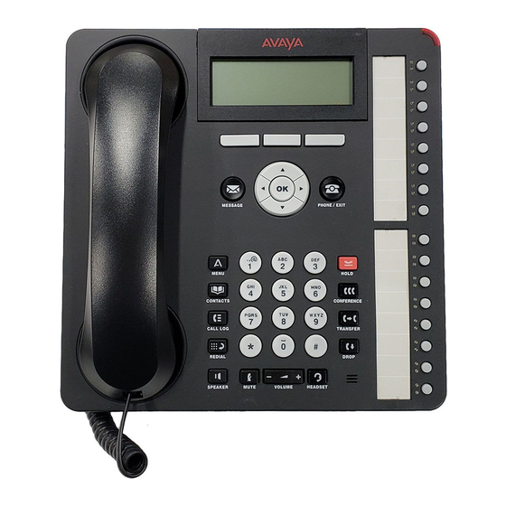 Avaya one-X 1416 Короткий довідник