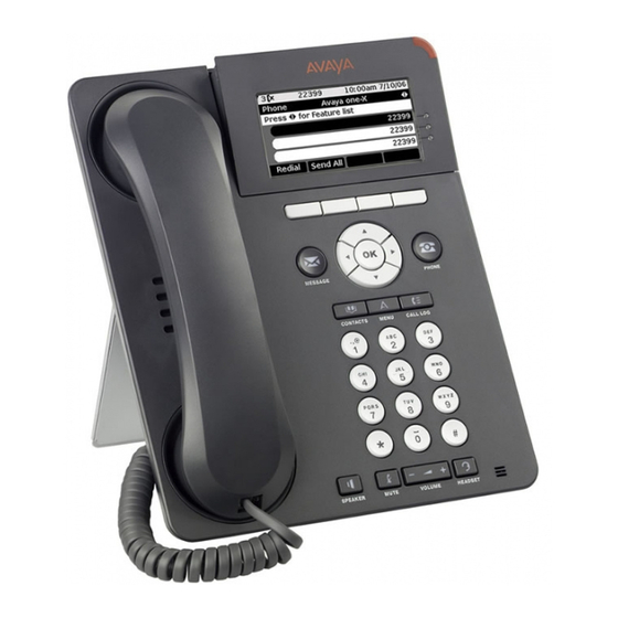 Avaya one-X Deskphone SIP 9620C Snelle referentiehandleiding