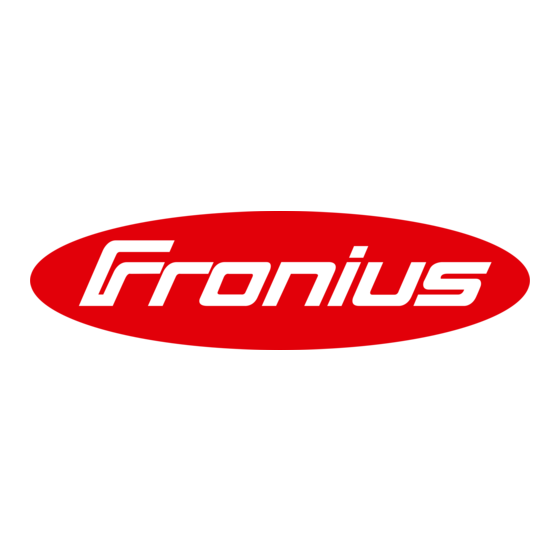 Fronius AccuPocket 150/400 Riferimento rapido