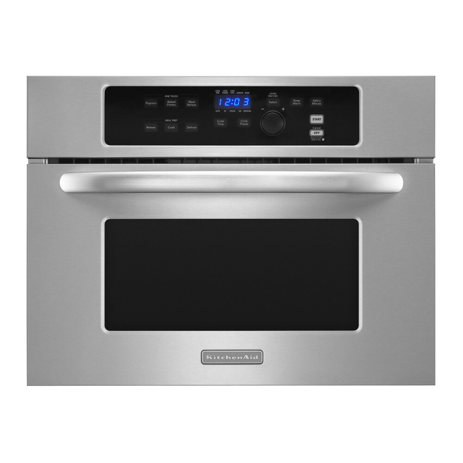 KitchenAid KBMS1454SSS - 24 in. Microwave Oven Manual de uso y mantenimiento