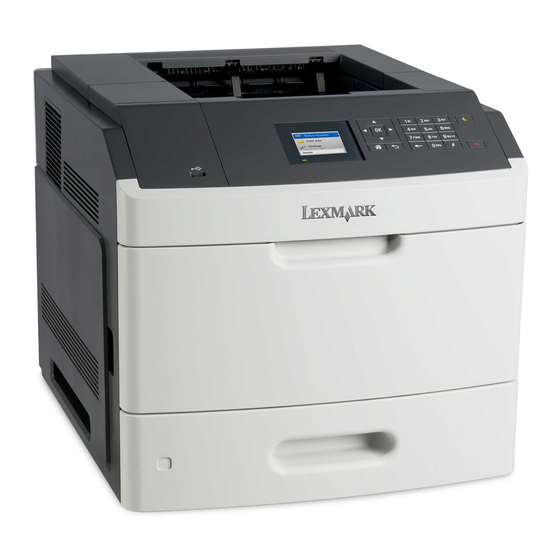 Lexmark MS810 Series 매뉴얼