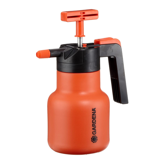 Gardena Pressure Sprayer 1.25 I Manual de instrucciones