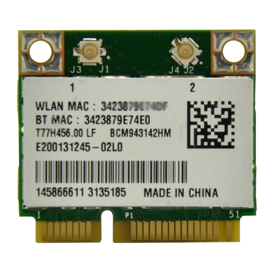 Broadcom BCM943142HM Manuel de l'utilisateur