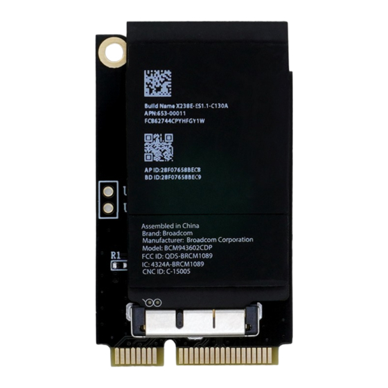 Broadcom BCM943602CDP Panduan Pengguna