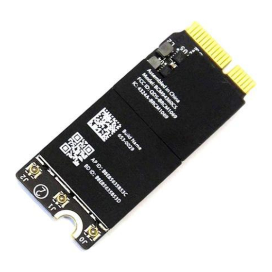 Broadcom BCM94360CS Посібник користувача