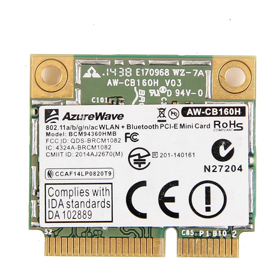 Broadcom BCM94360HMB Manuel de l'utilisateur