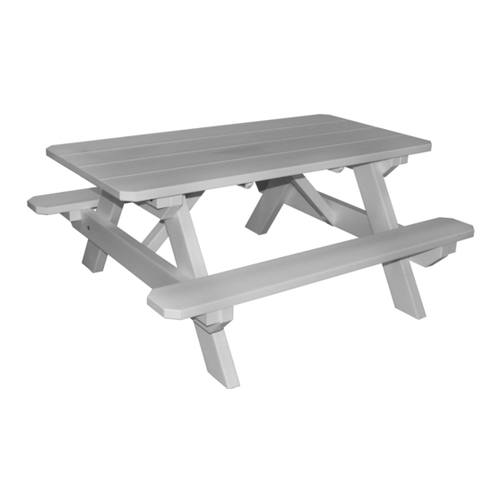 A&L Furniture Poly Kids Table Інструкція з монтажу