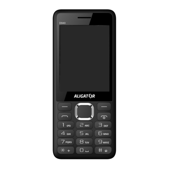 ALIGATOR D940 DualSIM Kurzanleitung