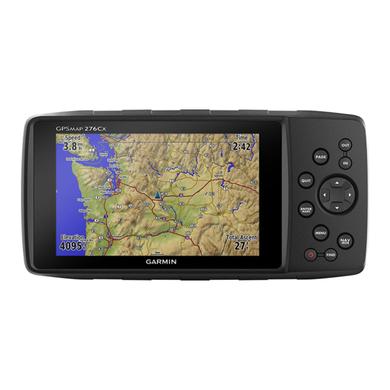 Garmin 276Cx Посібник користувача