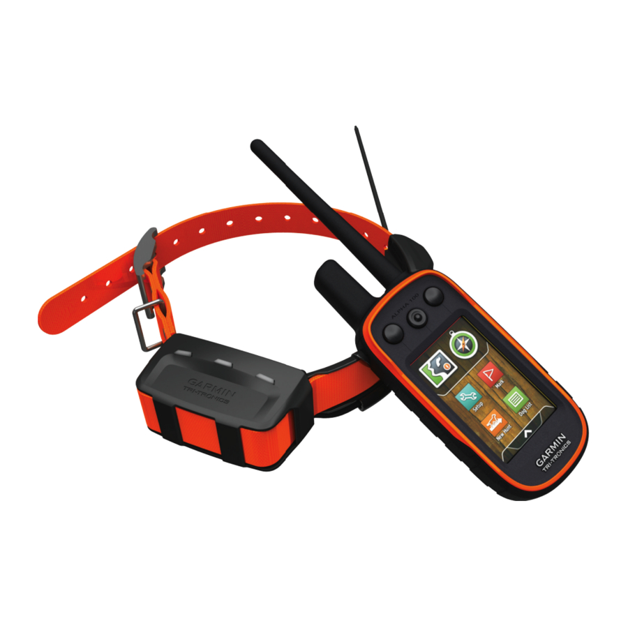 Garmin Alpha 100 Gebruikershandleiding