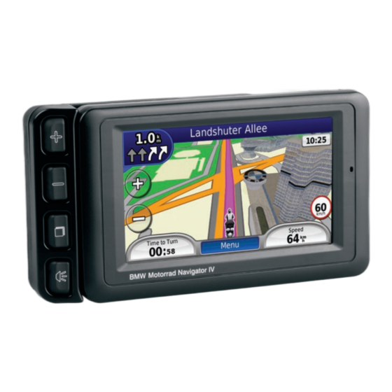 Garmin BMW Motorrad Navigator IV オーナーズマニュアル