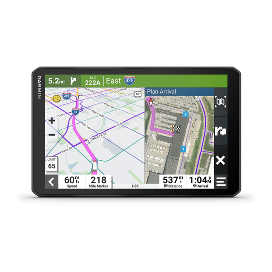 Garmin DEZL LGV1010 빠른 시작 매뉴얼