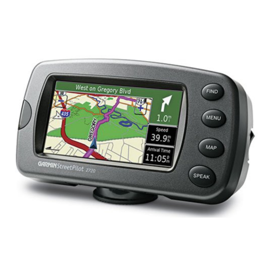 Garmin StreetPilot 2720 - Automotive GPS Receiver クイック・リファレンス・マニュアル