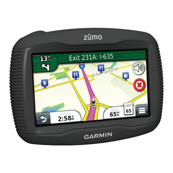 Garmin zumo 340LM Manuel du propriétaire