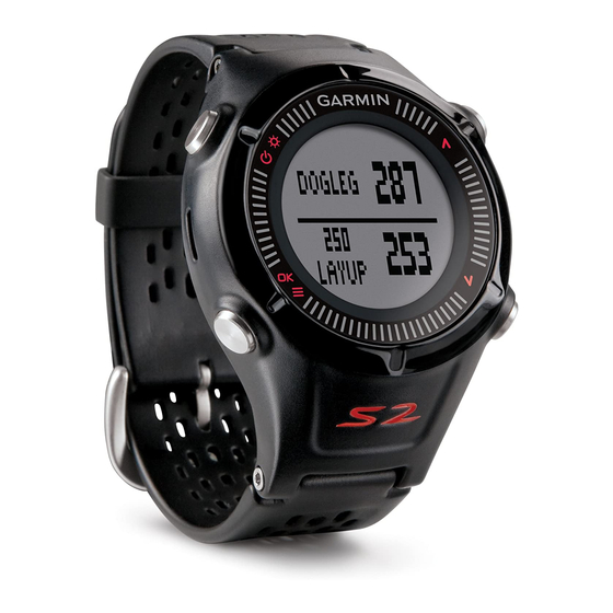 Garmin Approach S2 Manuale