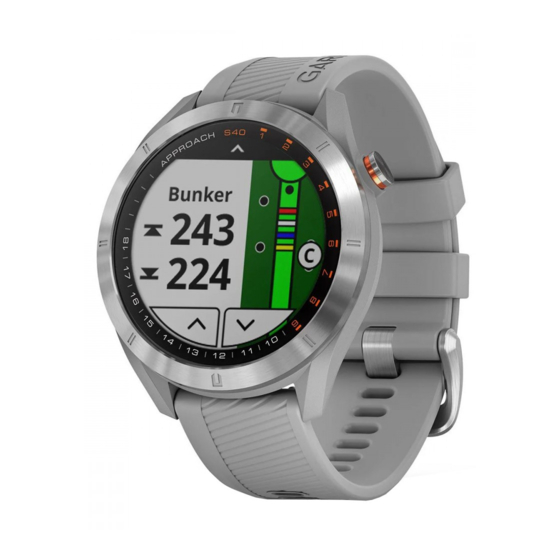 Garmin APPROACH S40 Panduan Pemilik