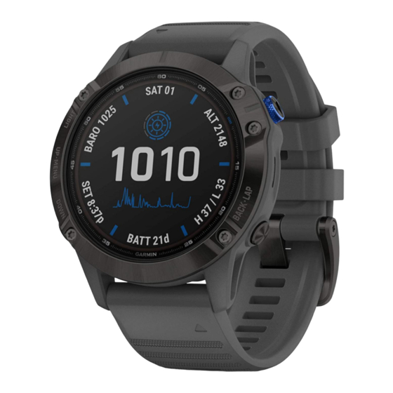 Garmin fenix Owner's Manual