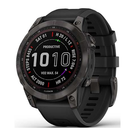 Garmin Fenix 7S Sapphire Solar Panduan Memulai Cepat