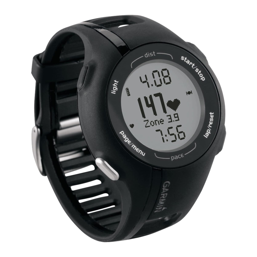 Garmin Forerunner 190-01273-00 Руководство пользователя