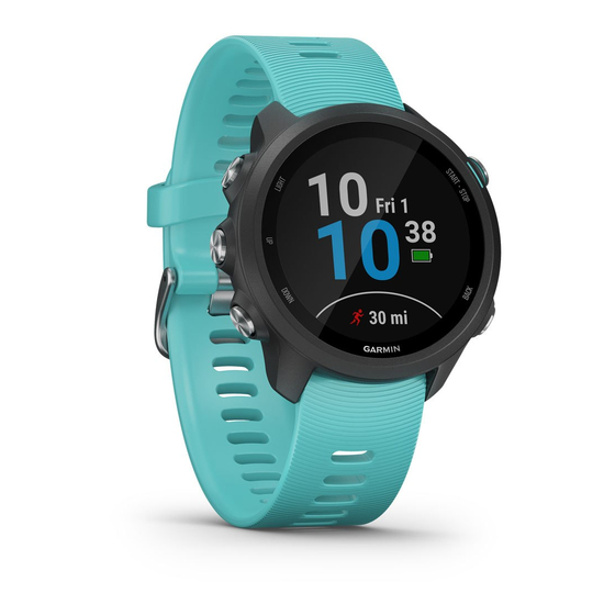 Garmin FORERUNNER 245 Руководство пользователя