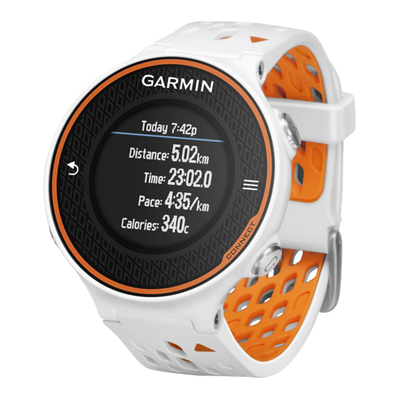 Garmin Forerunner 620 Hızlı Kılavuz