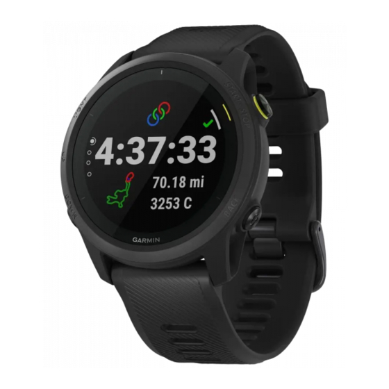 Garmin FORERUNNER 745 매뉴얼