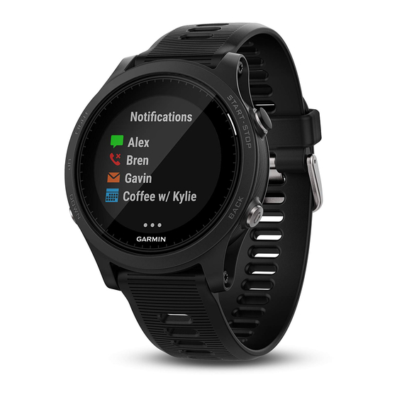 Garmin FORERUNNER 935 소유자 매뉴얼