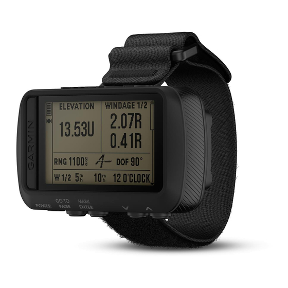 Garmin FORETREX 601 BALLISTIC EDITION Owner's Manual