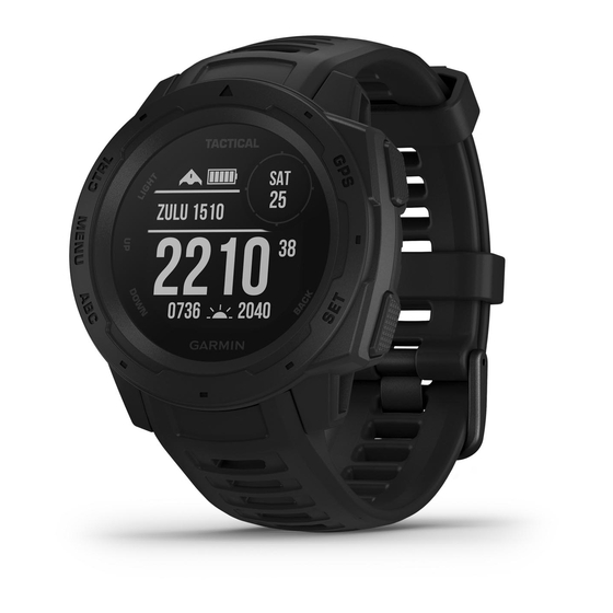 Garmin Instinct Tactical Посібник користувача