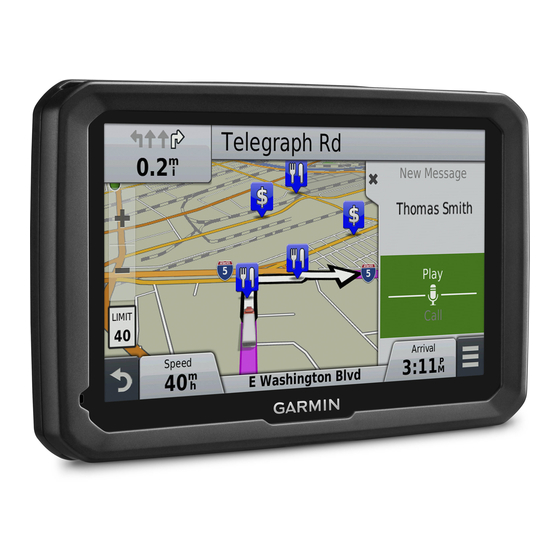 Garmin dezl 770 Series Gebruikershandleiding