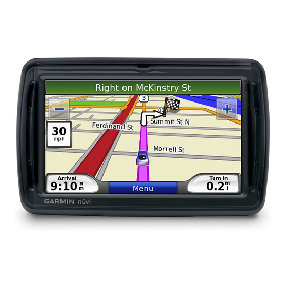 Garmin nuvi 860 Snelstarthandleiding