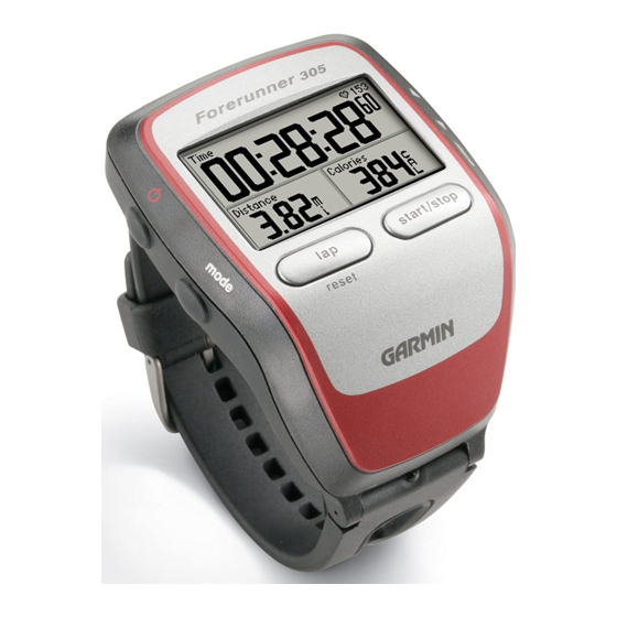 Garmin Forerunner 205 - Running GPS Receiver Declaración de conformidad