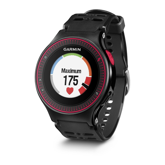 Garmin Forerunner 225 Referência técnica