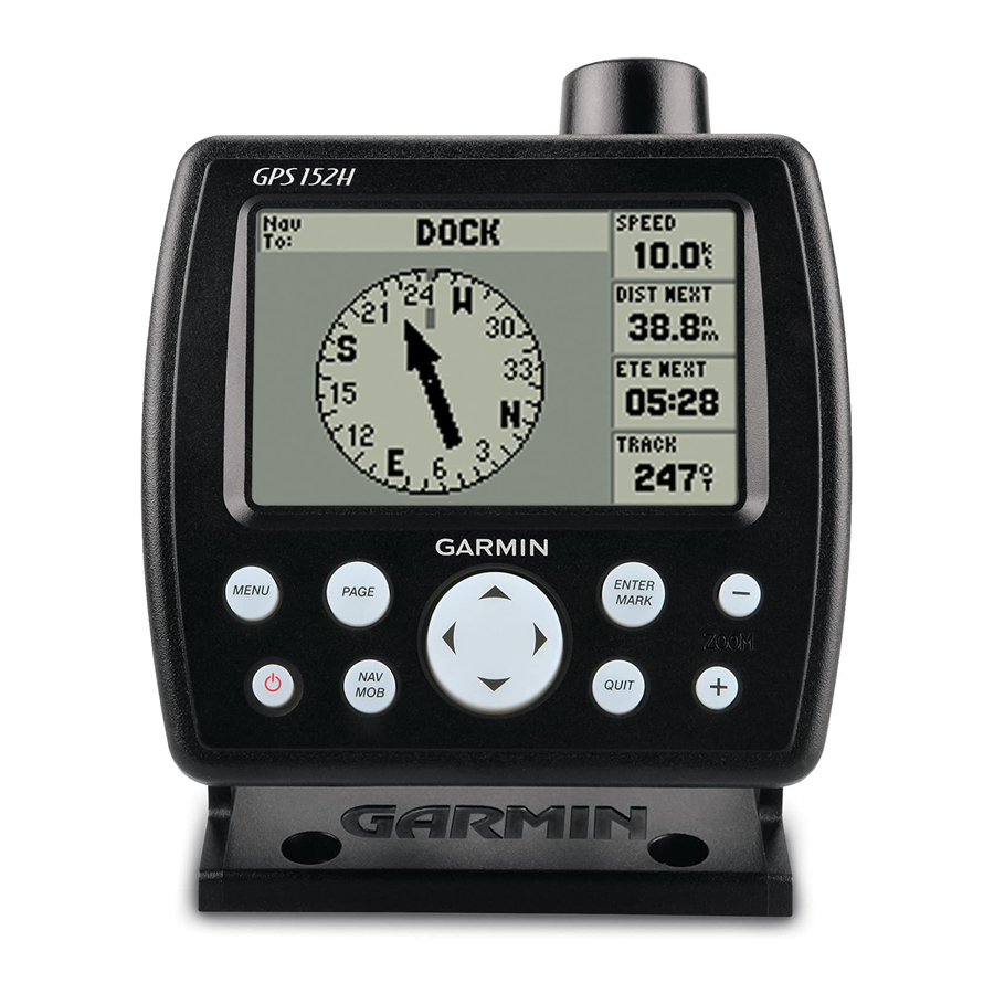 Garmin GPS 152H 소유자 매뉴얼