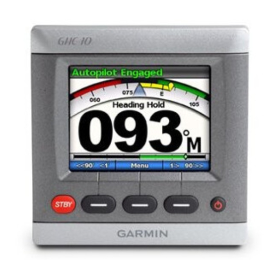 Garmin GHC 10V Snelstarthandleiding