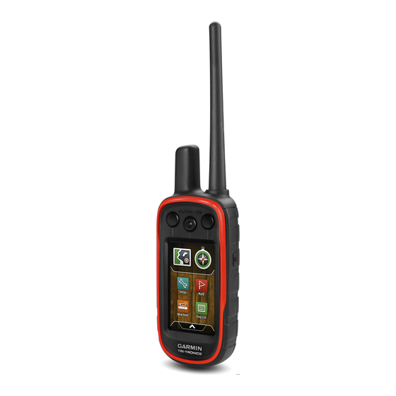 Garmin Alpha 100 T5 Instrukcja obsługi