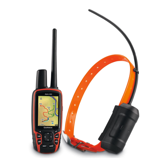 Garmin Astro 320 Gebruikershandleiding