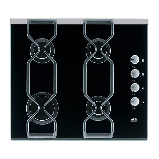 AEG GAS HOB 69802 G Manual de Instruções