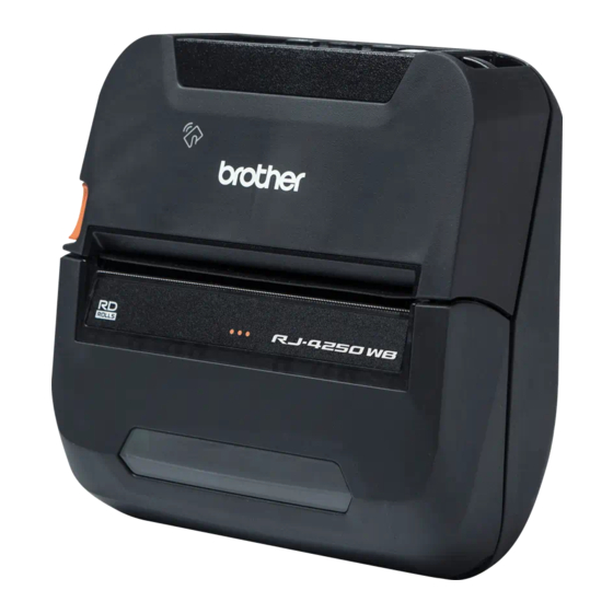 Brother RJ-4250WB Manuel de démarrage rapide