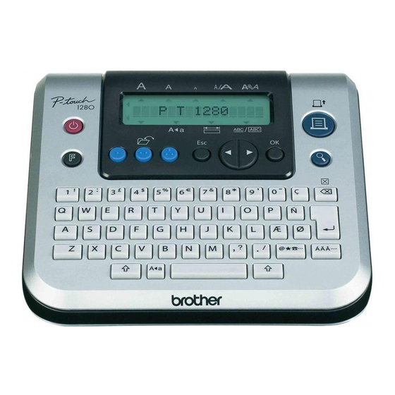 Brother 1280VP - P-Touch B/W Thermal Transfer Printer 사용자 설명서