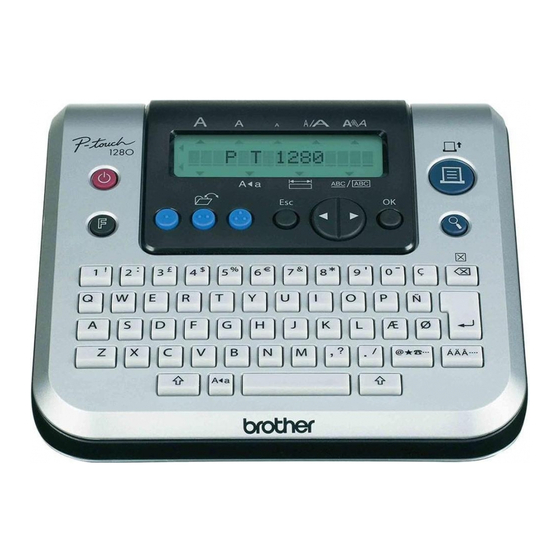 Brother 1280VP - P-Touch B/W Thermal Transfer Printer Руководство пользователя